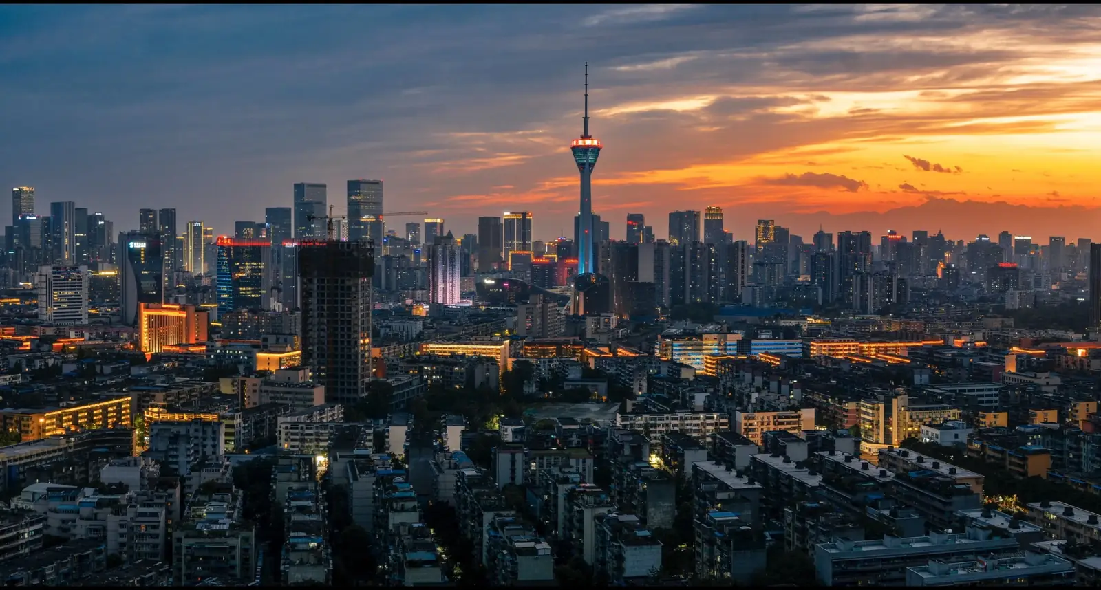 Chengdu sunset